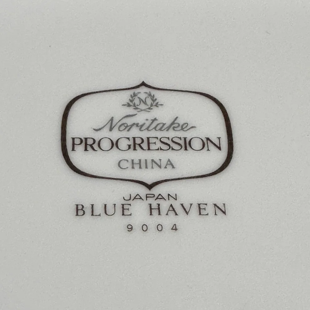 Blue Haven Noritake‎ Oval Vegetable Serving Bowl Rectangle Serving Platter 9004